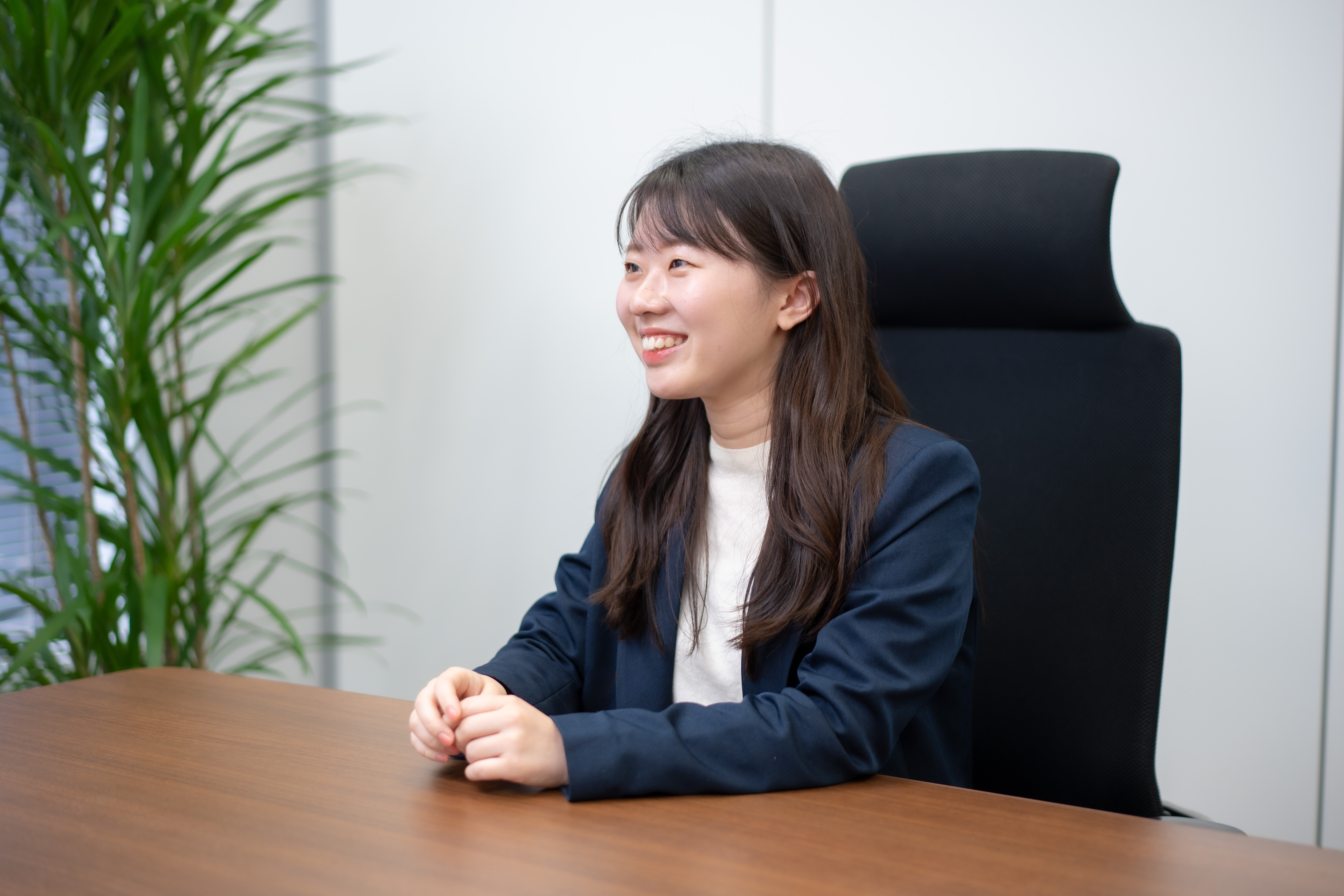 インタビューの様子